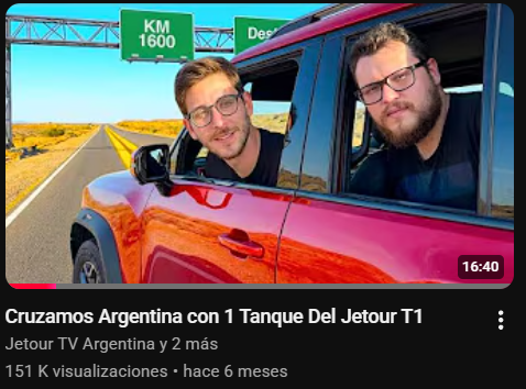 Cruzamos Argentina con 1 Tanque
